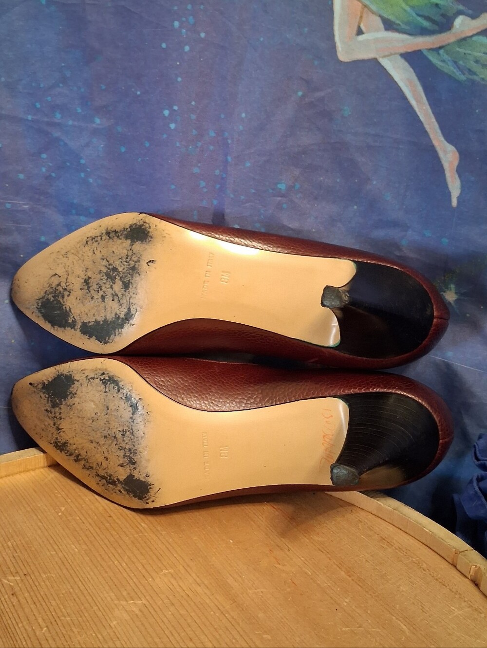 Vintage Garolini Size 8 Red Leather Pumps - Picture 7 of 7